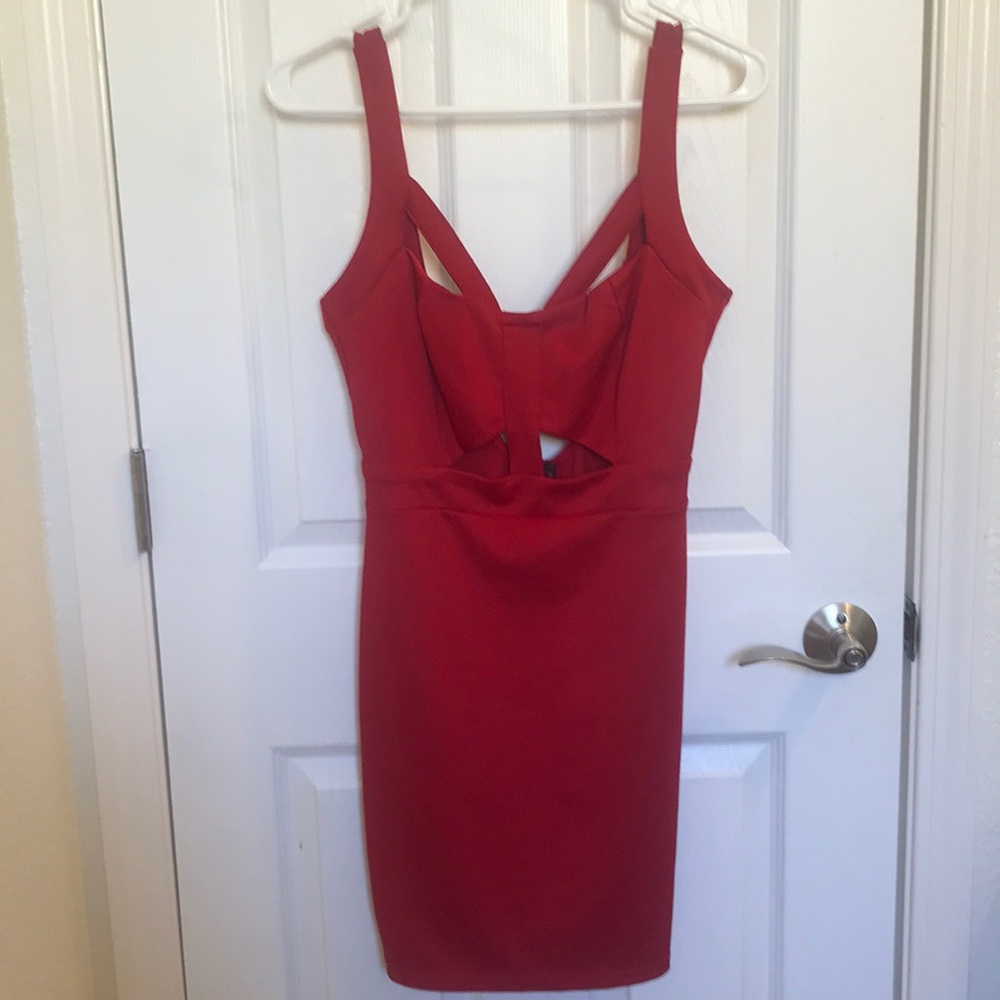 Red Bodycon Dress - Size M/L